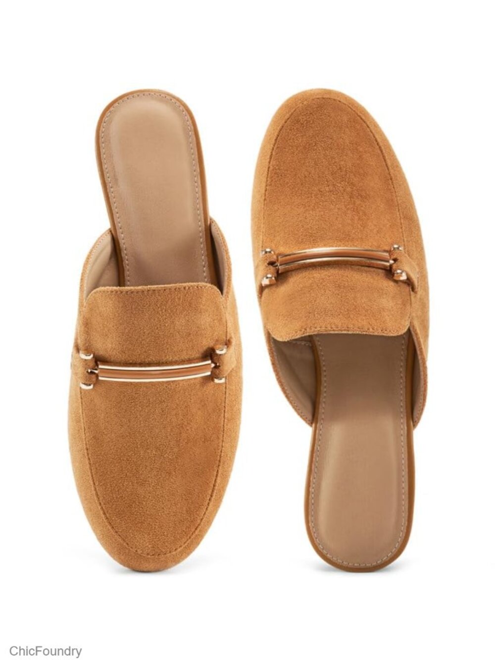 Faux Suede Mules Comfortable Business Casual Slip-On Women's Shoes